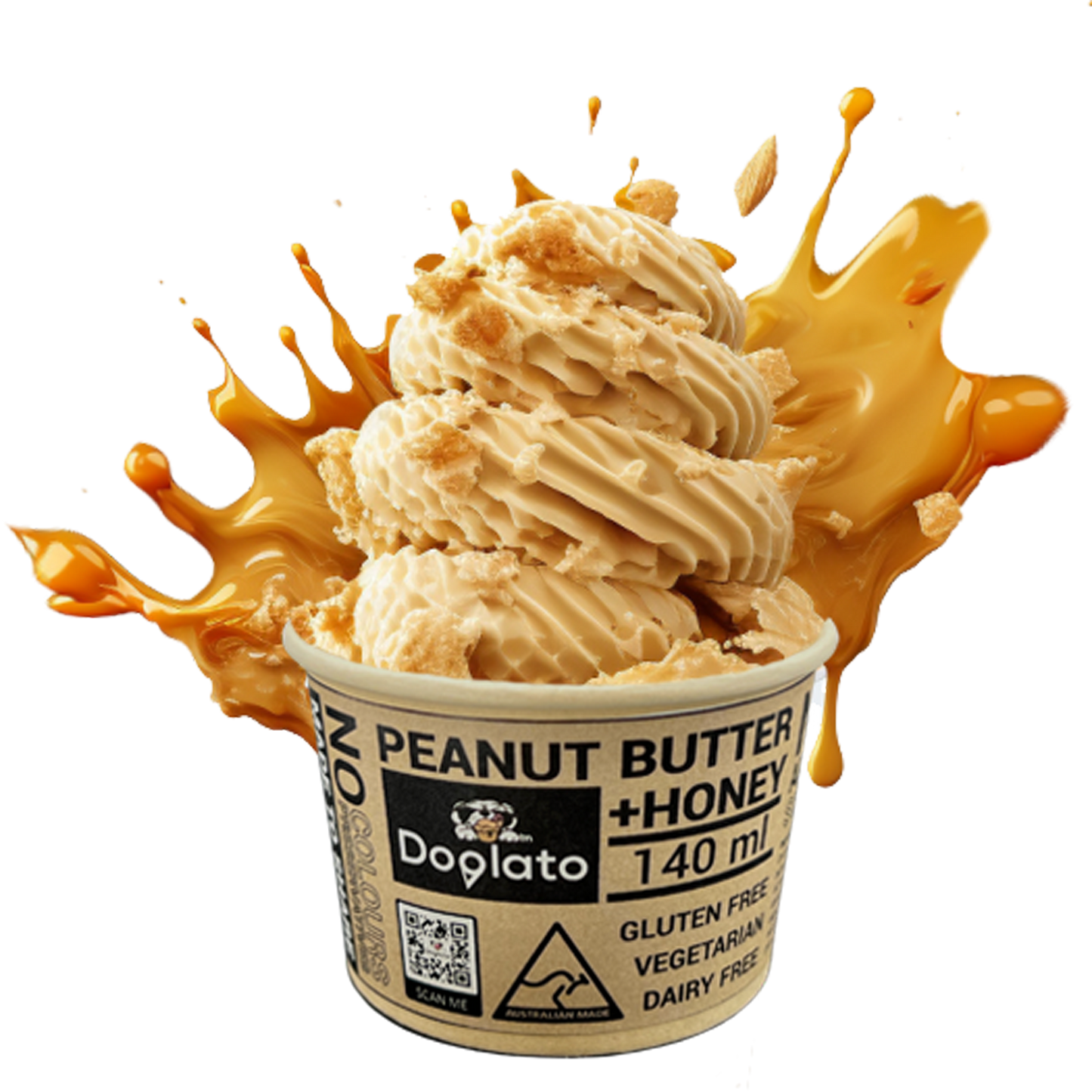 24 Peanut butter  honey Gelato