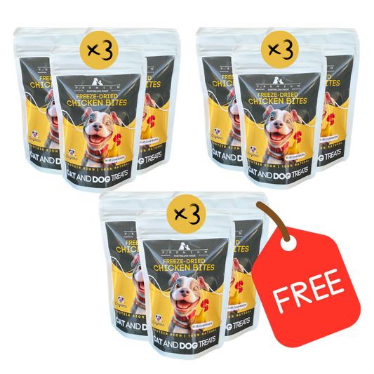 Freeze-Dried Chicken Bites Triple pack, Buy 2 get one free