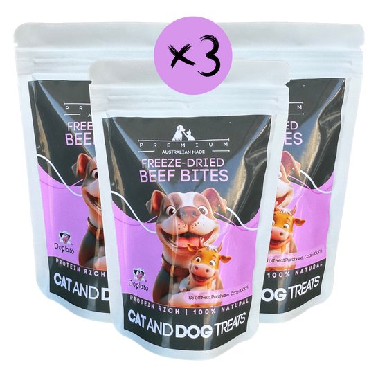 Freeze-Dried Beef Bites Triple pack