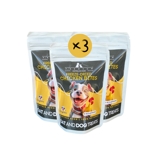 Freeze-Dried Chicken Bites Triple pack