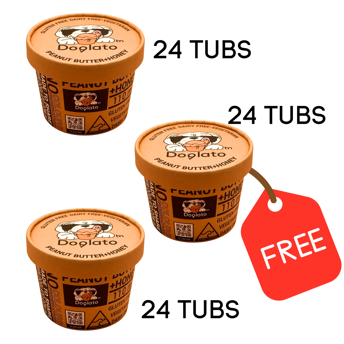 48 Peanut butter  honey Gelato GET 24 FREE