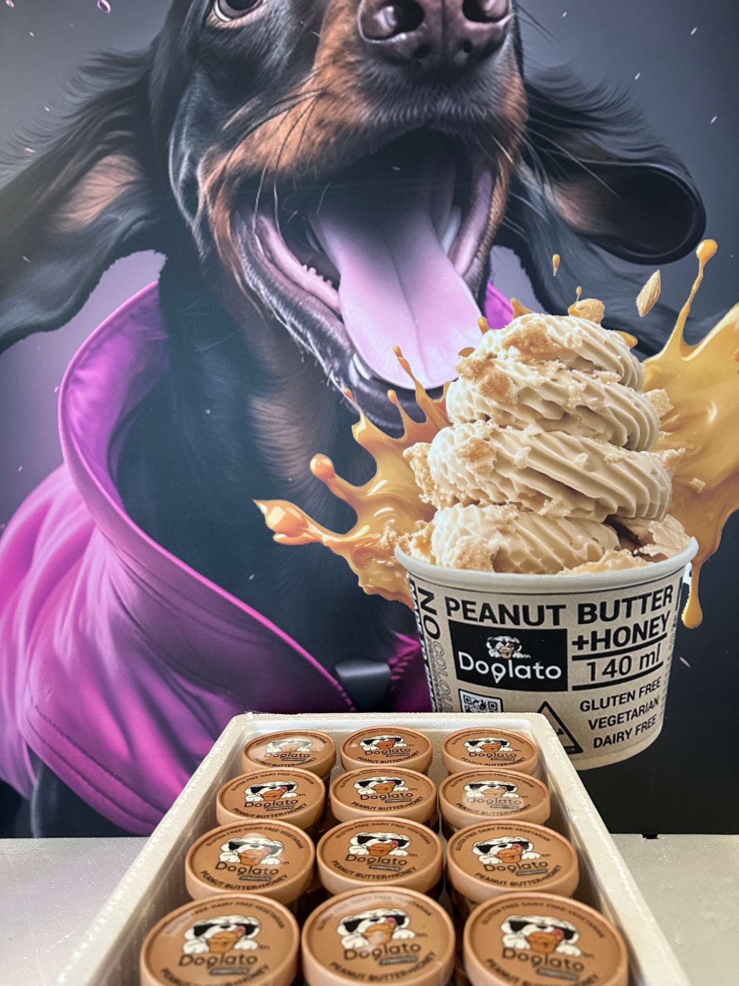 24 Peanut butter  honey Gelato
