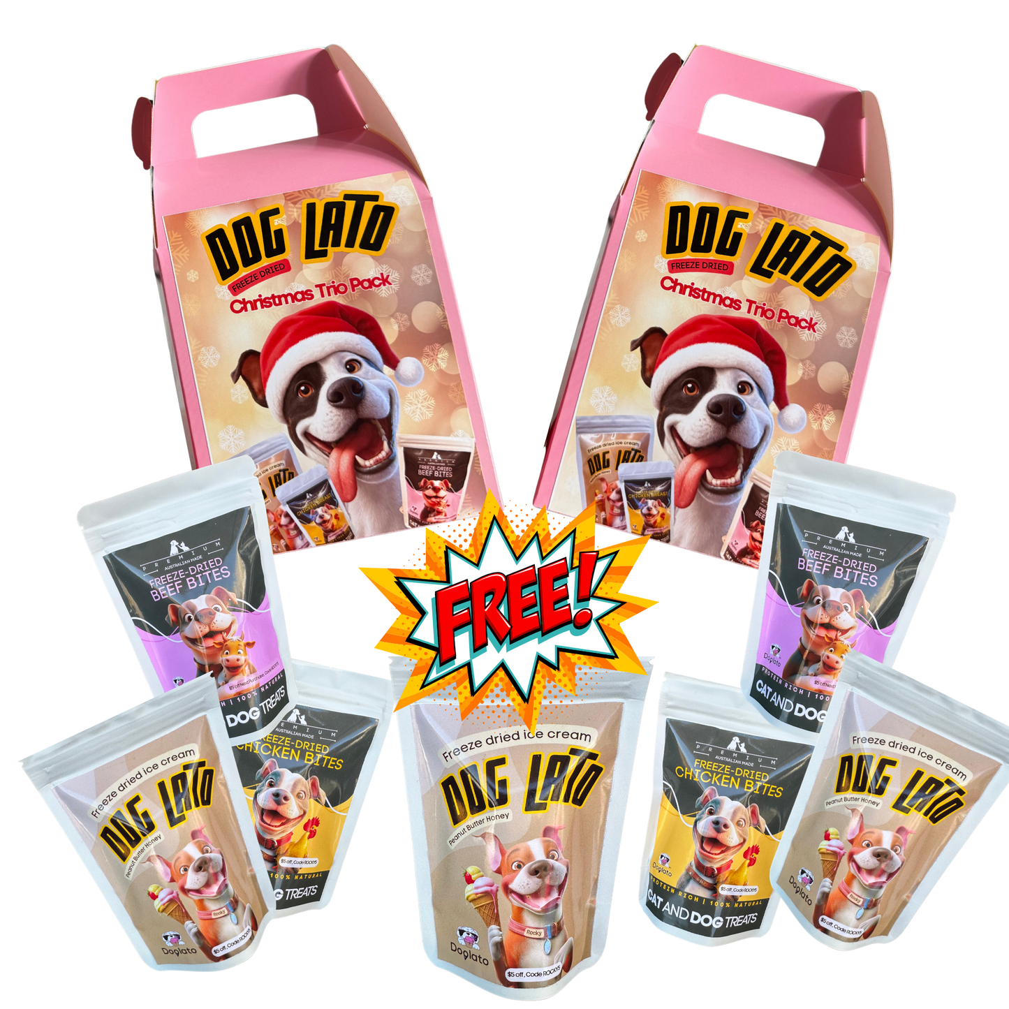 Gifbox, BUY 2 GET ONE Peanut butter Freeze dried FREE